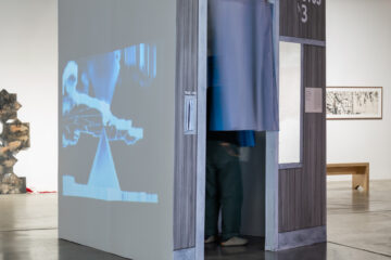 Immersive art experience about voting via an in-person voting booth